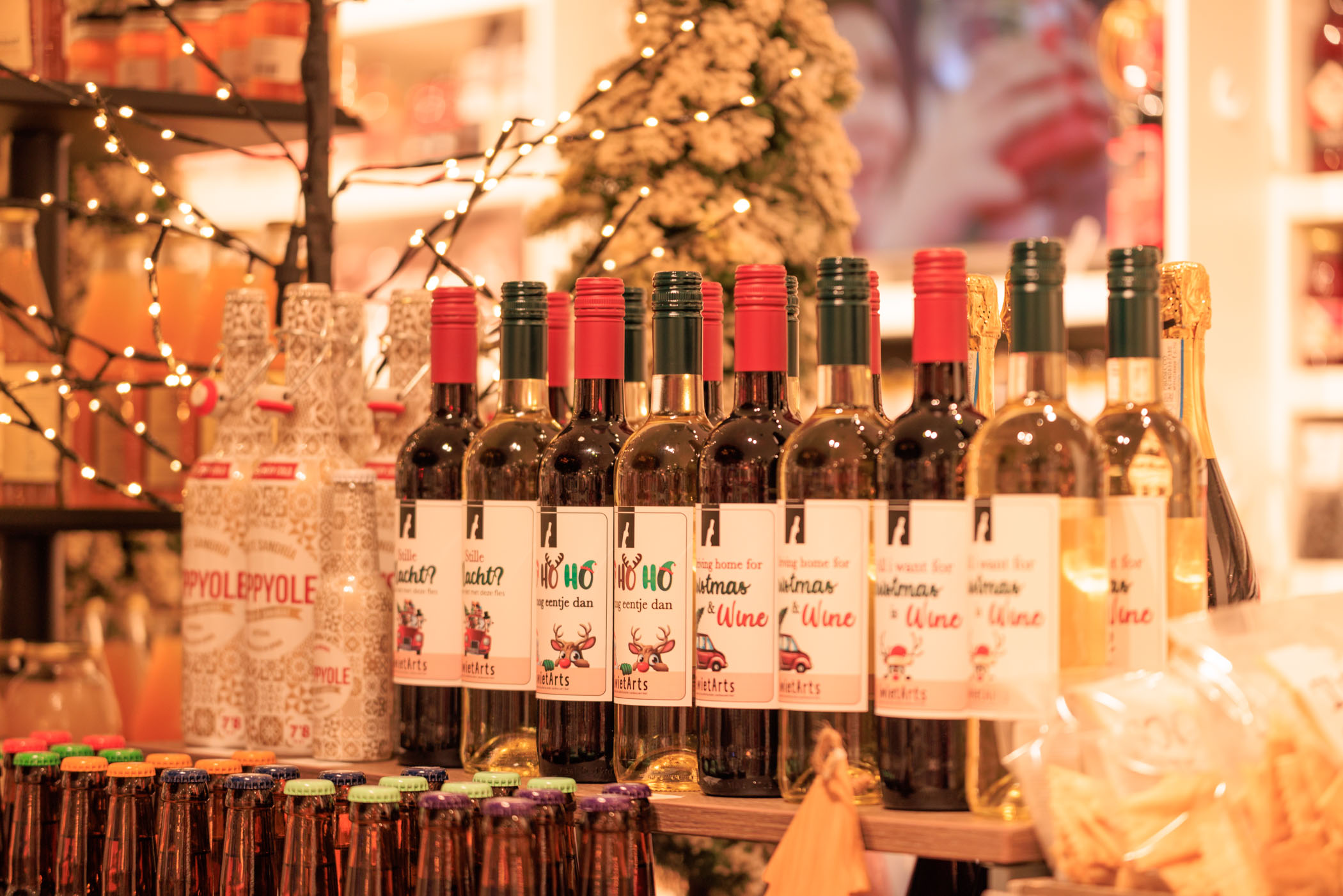 Wijn voor kerstmis, Christmas wine bij SwietArts in Hoogvliet